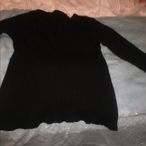 A black sweater